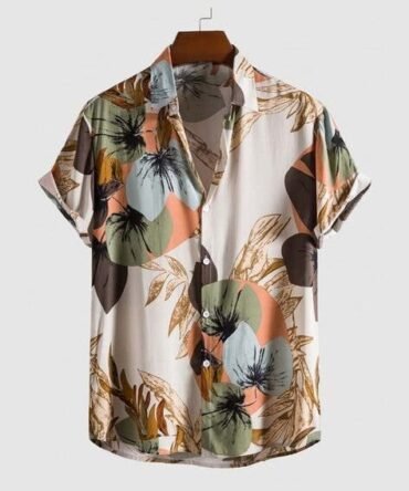 Men Regular Fit Spread-Collar Shirt