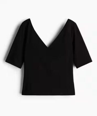 Women Slim Fit V-Neck Top